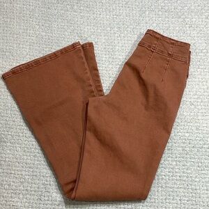 Maurice’s m. Jeans High Rise Flare Pants Rust Brown Women’s Size 2